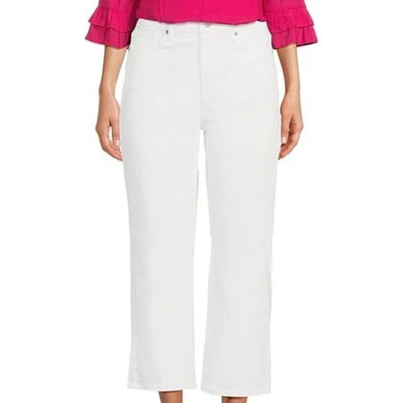 072 NWT NYDJ Joni High Rise Straight Leg Relaxed Fit Carpi Size 4 - Picture 1 of 6